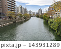 横浜を流れる大岡川の風景 横浜を流れる大岡川の風景 143931289