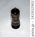 Vertical View of One Old Silvered Electronic Valve 143932902