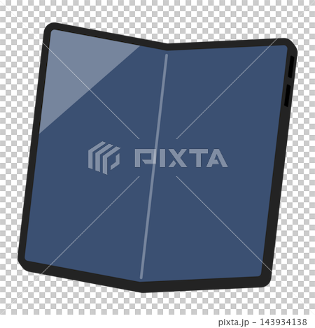 Horizontal folding smartphone 143934138