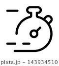 Unstoppable Speed clock modern icon set for time, motion, and performance design projects 143934510