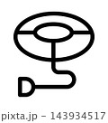 Playful modern yo-yo icon set for toys, recreation, and creative activity design projects 143934517