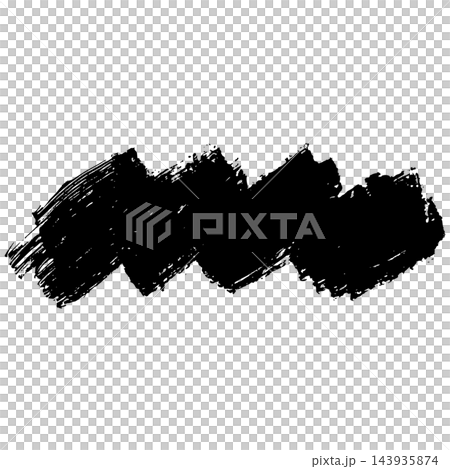 Hand drawn black brush stroke bar graphic illustration with rough texture. Artistic ink stroke clip art element for banner and design layout. Hand drawn black brush stroke bar graphic illustration with rough texture. Artistic ink stroke clip art element for banner and design layout. 143935874