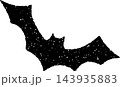 Bat Stamp Badge Grunge Style. Bat Illustration. Bat Stamp Style. Vector Illustration. Elements for design. Grunge Bat Textured Isolated on White Background. 143935883