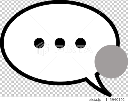 Round speech bubble icon: New message, Unread Round speech bubble icon: New message, Unread 143940192