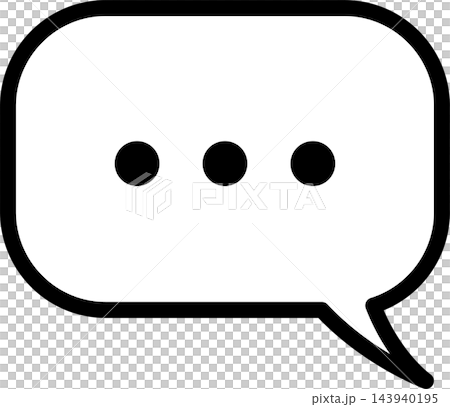 Rounded square speech bubble icon Rounded square speech bubble icon 143940195