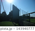 好天に恵まれた旧神戸製鋼野球場（旧野口野球場）のバックスクリーン 143940777