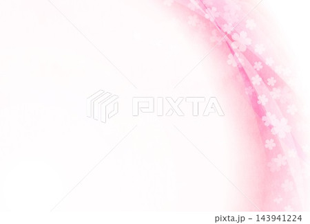 ピンク曲線に花が散る 143941224