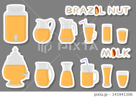 Illustration on theme big kit different types glassware Illustration on theme big kit different types glassware 143941306