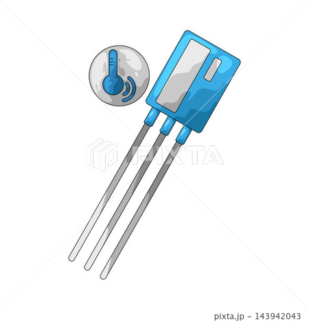 Illustration of Temperature Sensor Illustration of Temperature Sensor 143942043
