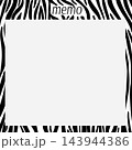 ゼブラ柄メモ 143944386
