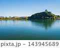 国宝犬山城、木曽川河畔遊歩道からの眺め〈愛知県犬山市〉 143945689