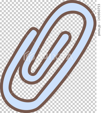 A pastel hand drawn paperclip illustration representing document attachment,organization,and office stationery. Perfect for business and office concepts. A pastel hand drawn paperclip illustration representing document attachment,organization,and office stationery. Perfect for business and office concepts. 143950753