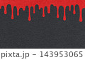 Black Friday sale banner template with copy space, red paint drips on black textured paper background, abstract dripping top border 143953065