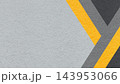 Abstract light gray textured paper background with yellow, black geometric lines, copy space for banner presentation 143953066