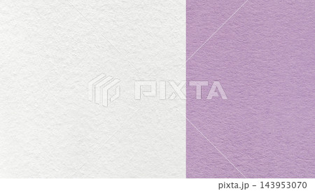 White paper texture two color background with light lavender vertical split and copy space for template, banner, presentation 143953070