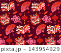 Chinese New Year Seamless Pattern Vector    143954929