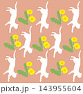 猫と花　イラスト 143955604