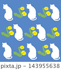 猫と花　イラスト 143955638