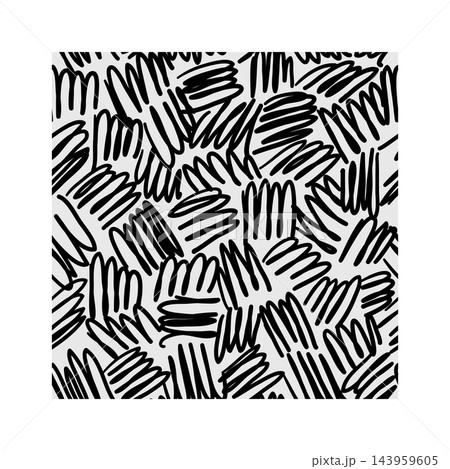 Scribble Seamless Pattern Hand Drawnのイラスト素材 [143959605] - PIXTA