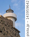 White Forte La Rocca lighthouse, Porto Ercole, Italy 143959642
