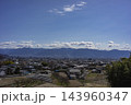山梨県甲斐市と甲府市の街並みと富士山 143960347