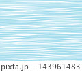 流れのあるランダムな横縞背景イラスト素材・青 143961483
