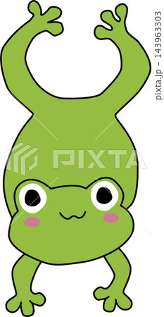 A Cute Cartoon Frog Illustration 143963303