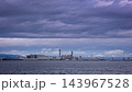 港風景　トビとカラス 143967528