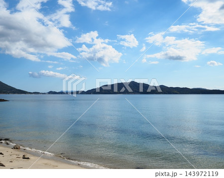 山口県平生町、県道23号から望む上関町の長島② 山口県平生町、県道23号から望む上関町の長島② 143972119