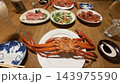 【長野県 信濃町】ログハウスの夕食 刺身、カニ、甘えび 【長野県 信濃町】ログハウスの夕食 刺身、カニ、甘えび 143975590