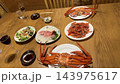【長野県 信濃町】ログハウスの夕食 刺身、カニ、甘えび 【長野県 信濃町】ログハウスの夕食 刺身、カニ、甘えび 143975617