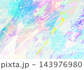 水色とピンクの虹色パステル抽象背景_透明感のあるカラフルなペイントテクスチャ 143976980
