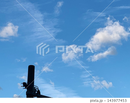 青空　雲　電柱 143977453