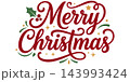 Elegant merry christmas text design with decorative holly leaves and festive sparkles on a clean white background for holidays Elegant merry christmas text design with decorative holly leaves and festive sparkles on a clean white background for holidays 143993424