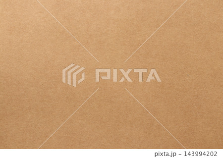 Brown cardboard sheet abstract background, texture of sepia color kraft paper with vintage pattern for design art work. 143994202