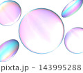 虹色のレンズが浮かんでいる背景 143995288
