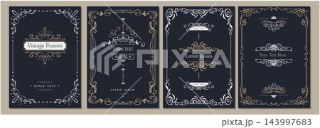 Elegant Invitation template for Wedding Elegant Invitation template for Wedding 143997683
