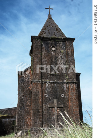 the old church in the summer of the fortress 143998210