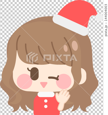 A girl with soft, fluffy hair (dressed as Santa) A girl with soft, fluffy hair (dressed as Santa) 144004003