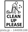Clean up please icon. Please clean sign. flat style. 144006188