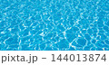 Clear blue water with wave, bright sun reflections. 144013874