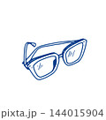 Sunglasses Line Art Vector Illustration 144015904