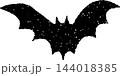 Bat Stamp Badge Grunge Style. Bat Illustration. Bat Stamp Style. Vector Illustration. Elements for design. Grunge Bat Textured Isolated on White Background. 144018385
