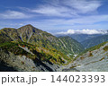 高い空、色づいた山　秋の気配が始まった剱岳 144023393