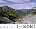 高い空、色づいた山　秋の気配が始まった剱岳 144023404