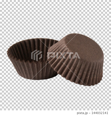 Brown paper baking forms for muffins 144032141