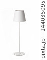Modern white minimalist LED desk lamp isolated on white background. 144035095