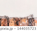 Old brown brick wall texture background white copy space blank empty backdrop 144035723