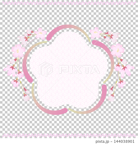 Weeping cherry blossom frame Weeping cherry blossom frame 144038901