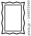 Bold Zigzag Decorative Border Vector Illustration for Posters and Graphic Layouts 144055940